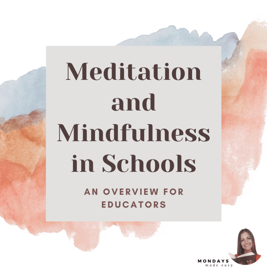 guided meditation and mindfulness activities for students in middle school and high school