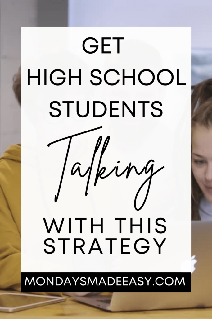 Get High School Students Talking with These Classroom Discussion Strategies