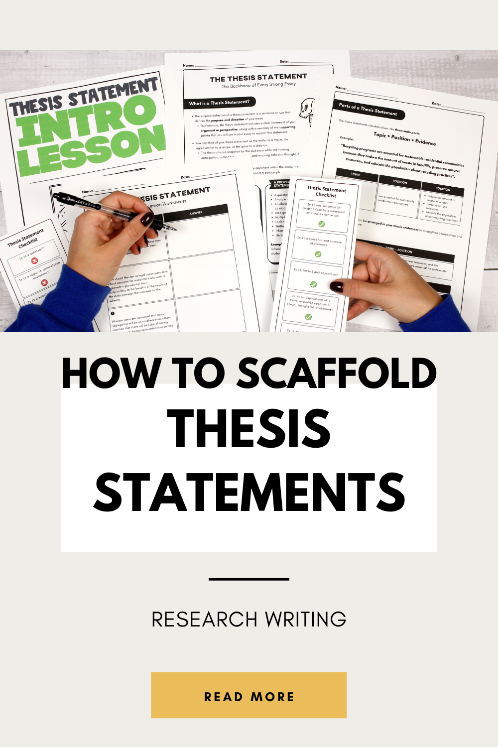 6 Activities to Teach How to Write A Thesis Statement · Mondays Made Easy