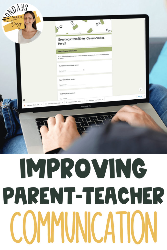 Improving Parent Communication for Teachers using Parent Communication Forms
