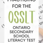 osslt practice essay questions