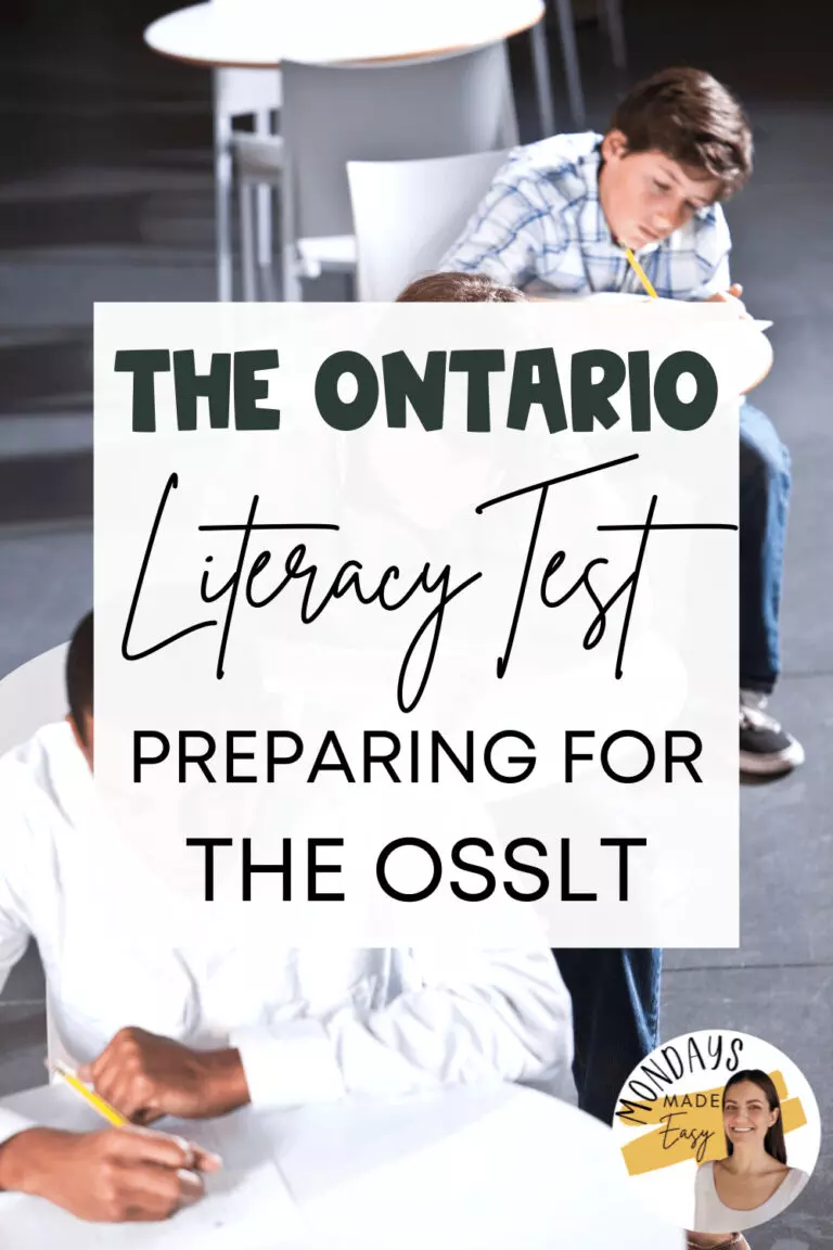 The OSSLT: Preparing To Write The Ontario Literacy Test