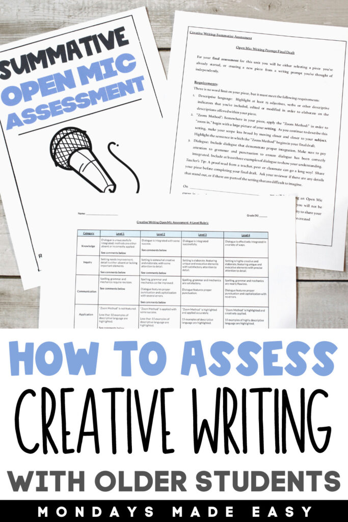 Fun Ways to Assess Creative Writing Skills