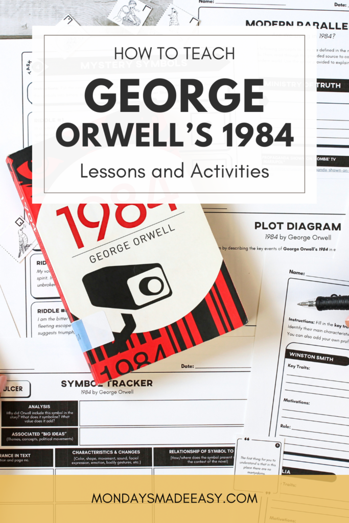 Teaching Orwell's 1984 lessons and activities