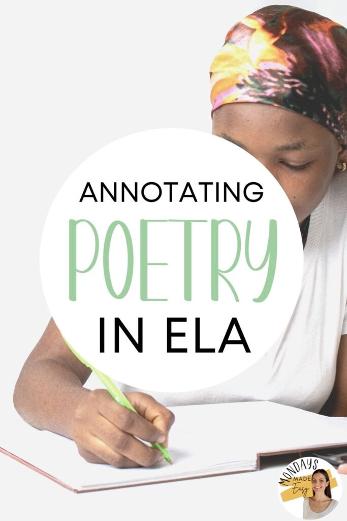 Annotating Poetry with Your English Language Arts Students