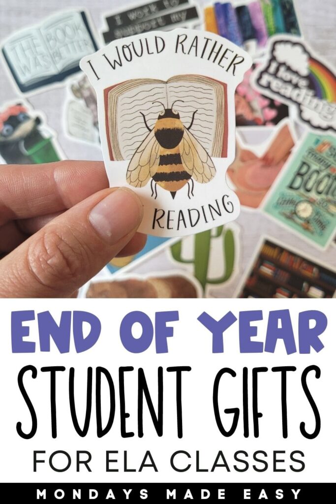 End of the Year Student Gifts for ELA Classes