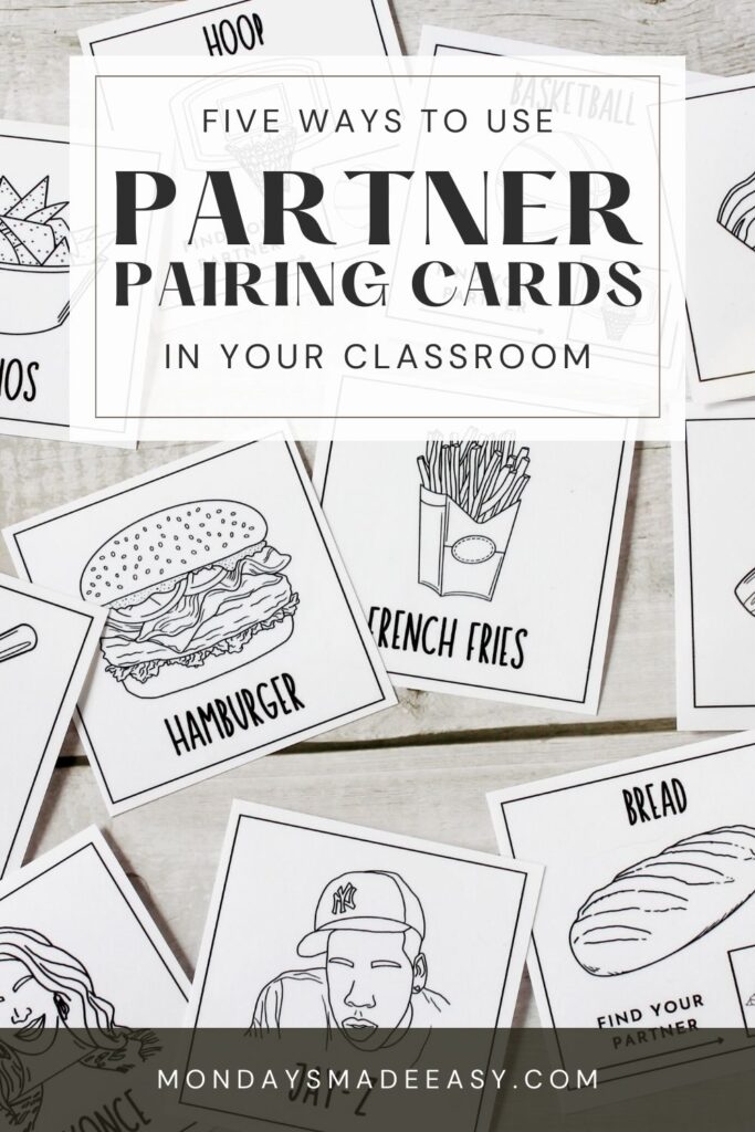 Five ways to use partner pairing cards in your classroom