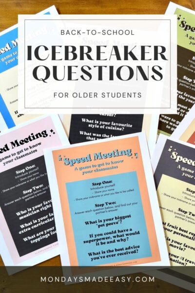 3 Engaging Icebreaker Questions for Teens · Mondays Made Easy