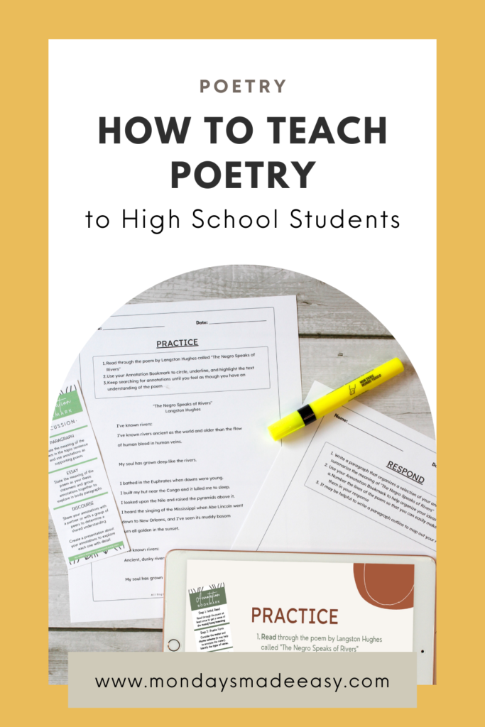 How to teach poetry in high school students