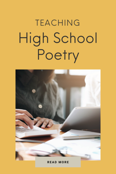 poetry assignments high school