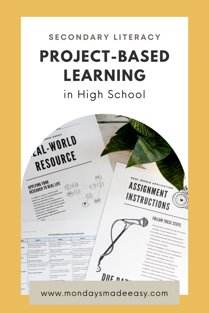 Project-based learning in High school