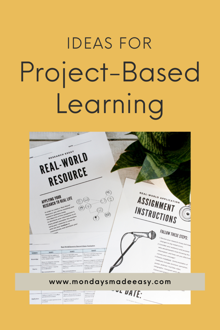 Project-Based Learning Ideas and Examples for the ELA Classroom