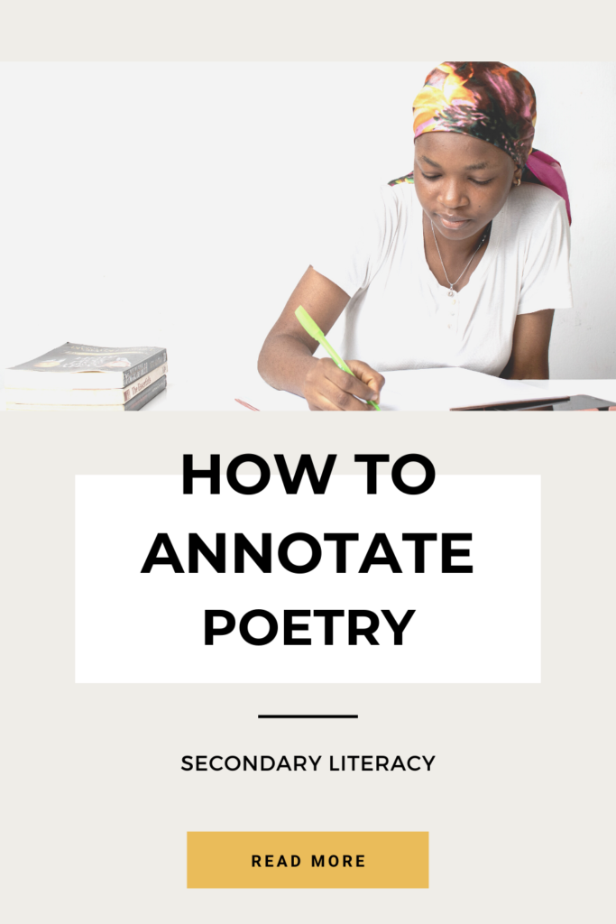 How to annotate poetry