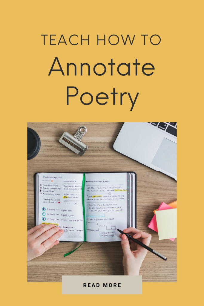 Teach how to annotate Poetry