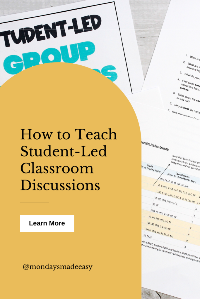 How to teach student-led classroom discussions