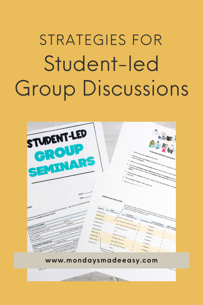 Strategies for student-led group discussions
