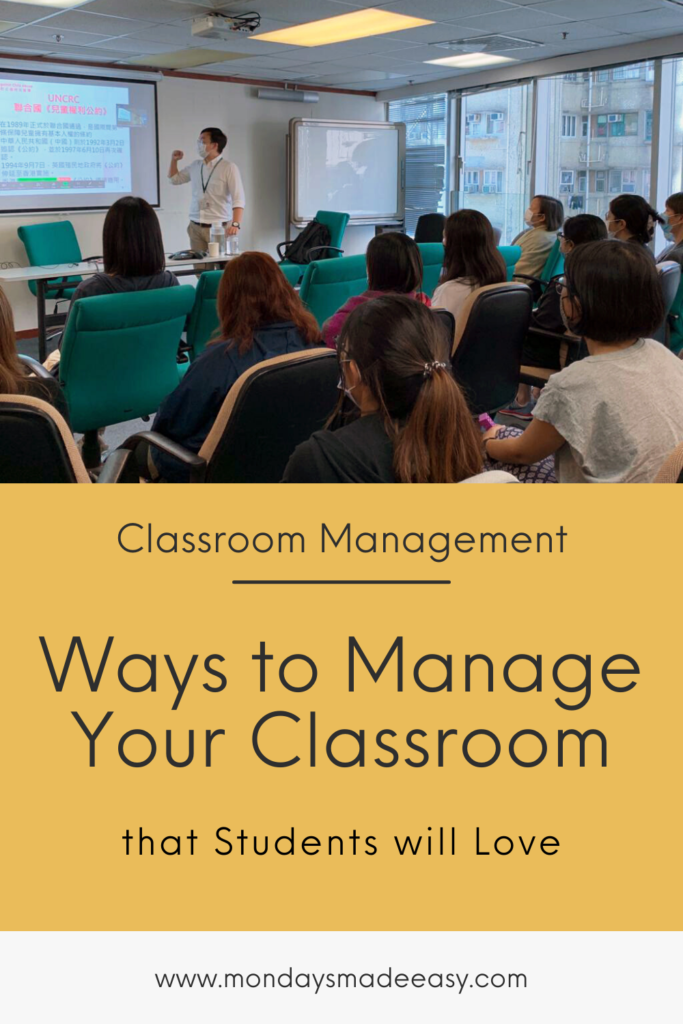 Ways to manage your classroom that students will love
