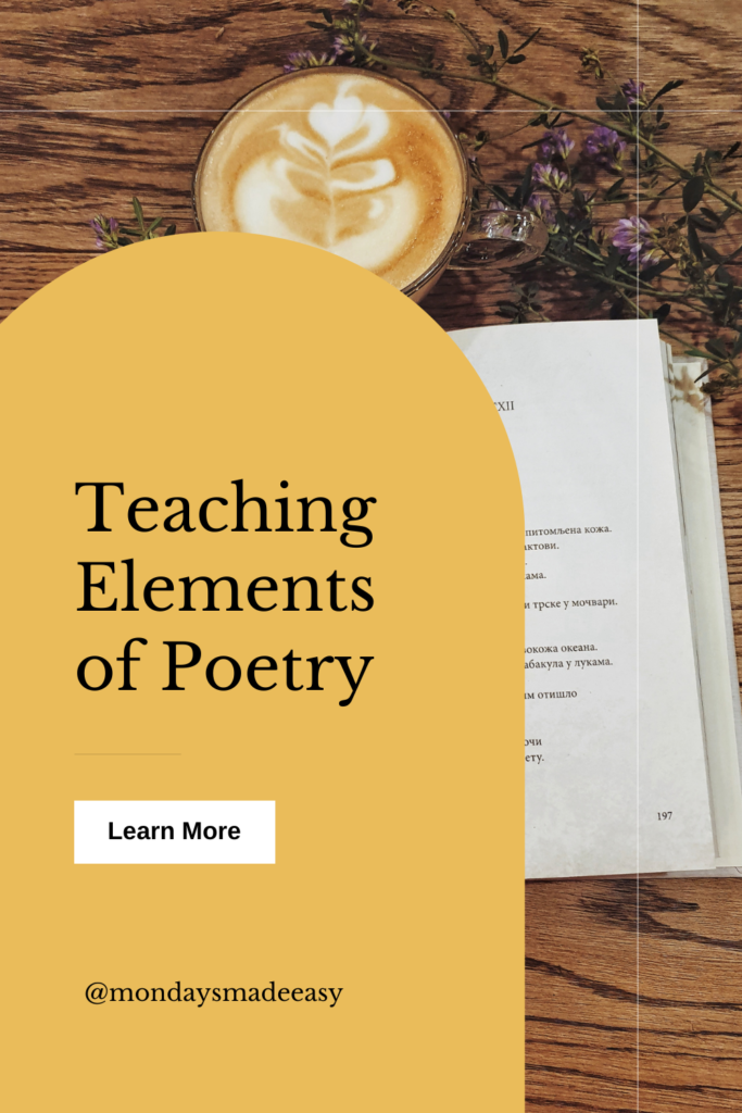 The Elements of Poetry: Teaching the Structure of a Poem ·