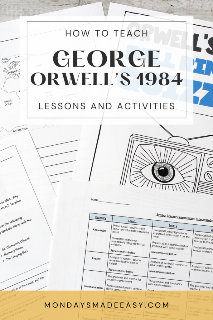 How to teach George Orwell's 1984