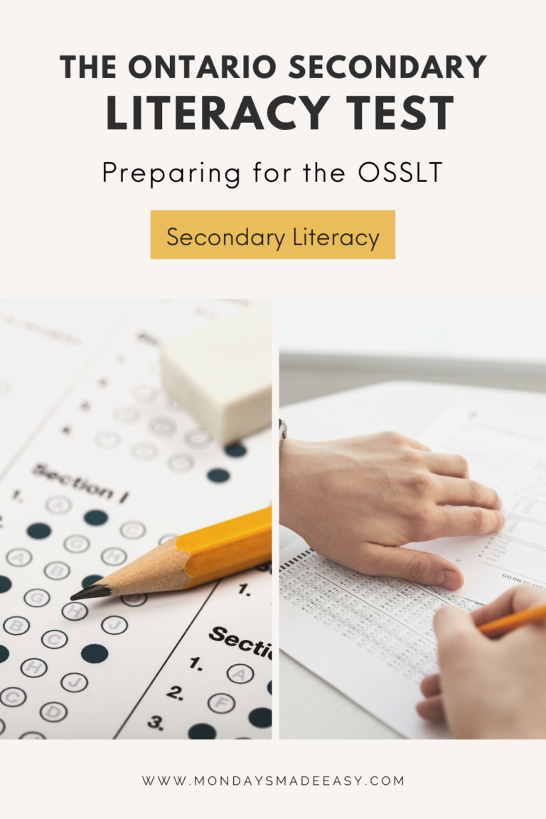 The Osslt Preparing To Write The Ontario Literacy Test 5116