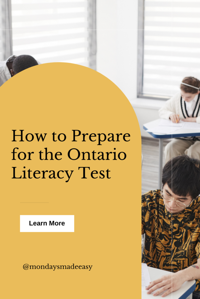 How to prepare for the Ontario Literacy Test