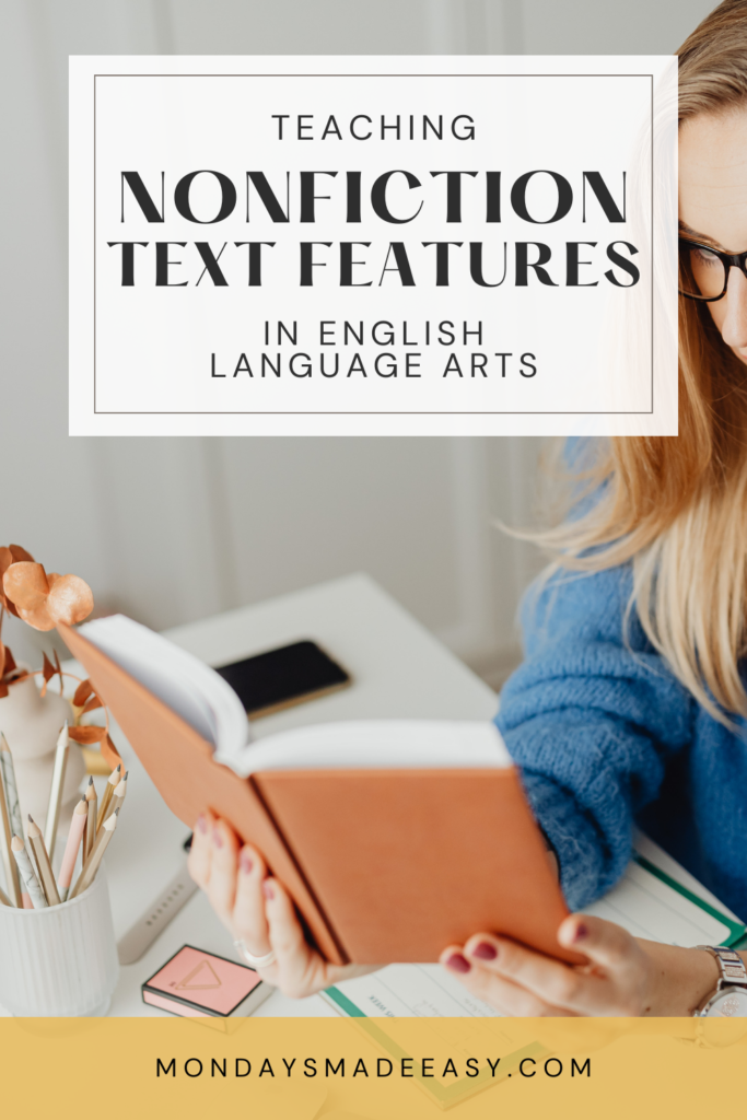 Teaching nonfiction text features in English language arts