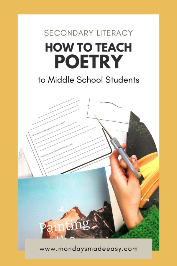 Teaching Middle School Poetry - Fun Lessons and Activities