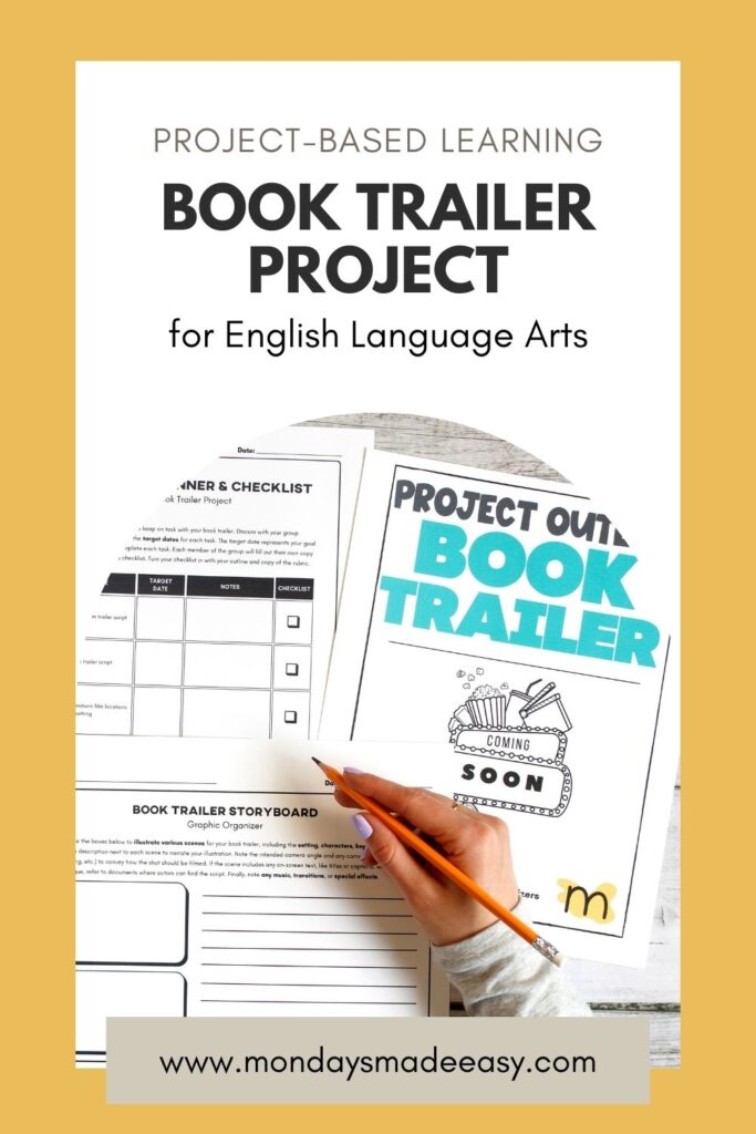 Book trailer project for english language arts