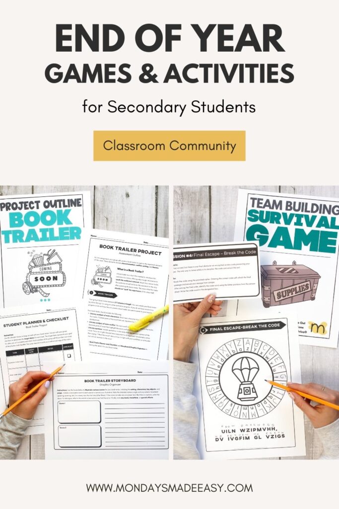 end of year games and activities