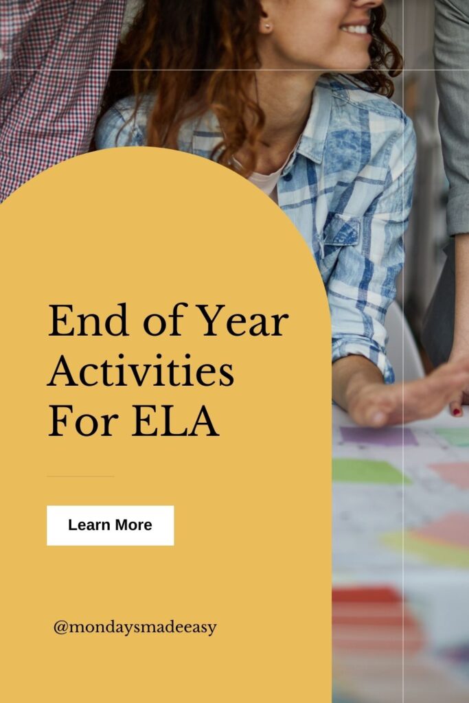 End of Year Activities for ELA
