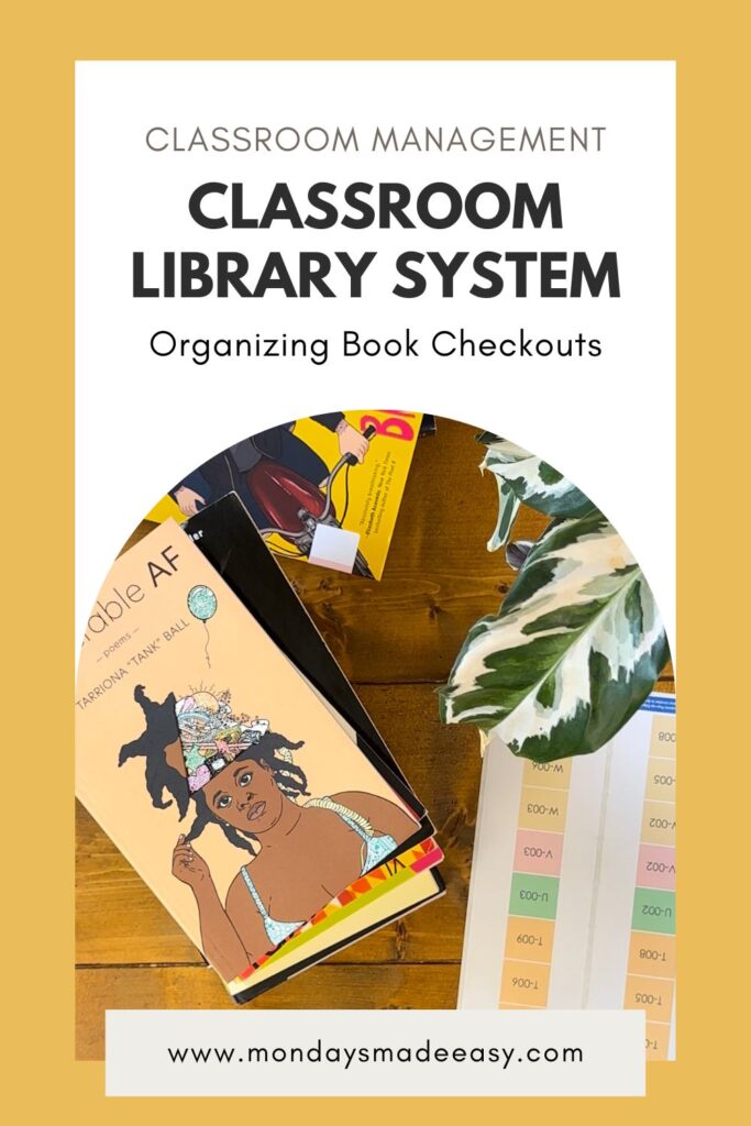 Classroom library system: organizing book checkouts