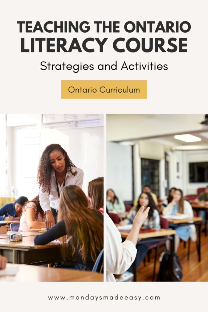 Teaching the Ontario Literacy Course