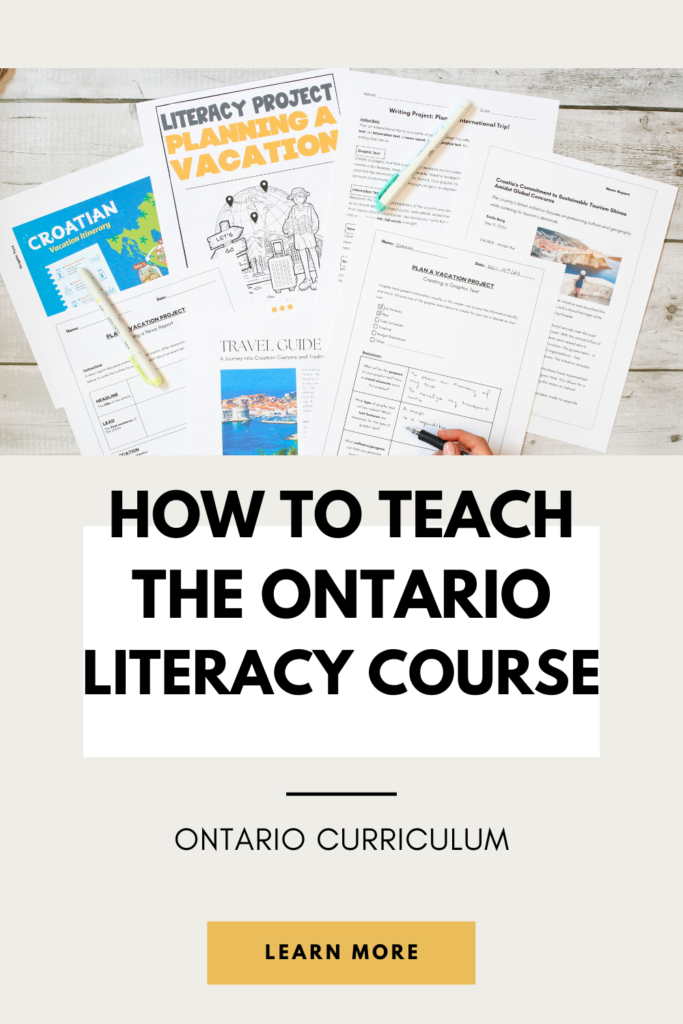 How to Teach the Ontario Literacy Course