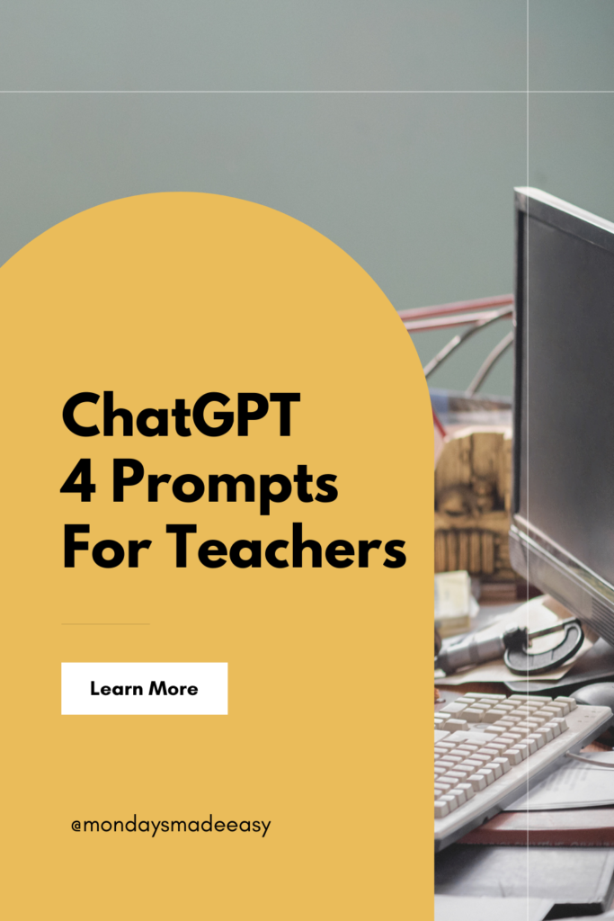 ChatGPT 4 Prompts for Teachers