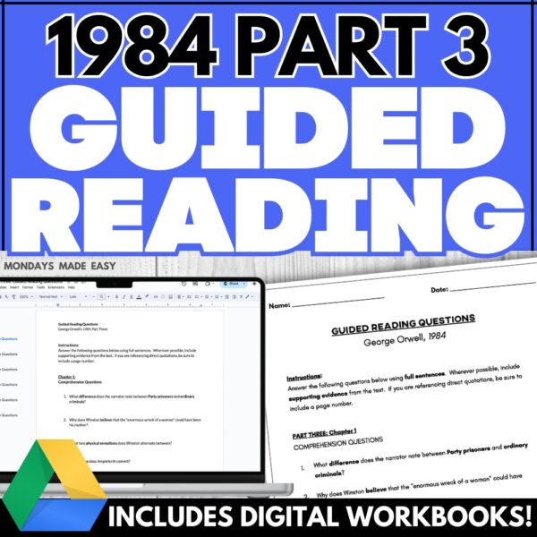 Chapter Questions for Part 3 of 1984