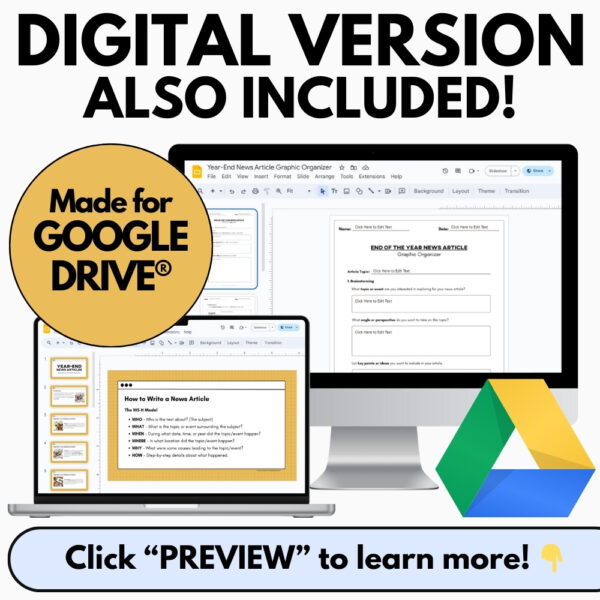 Writing a News Article - End of Year News Report Template, Assignment & Rubric - Image 4