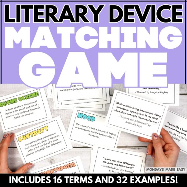 Literary Device Game Cards