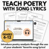 Song Analysis Lesson with Lyrics Annotation and Organizer