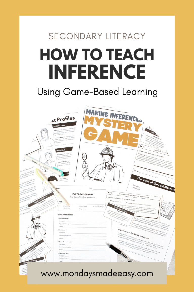 Teach How to Make Inferences with this Solve a Mystery Game