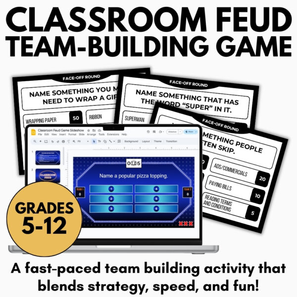 Family Feud Game – Back to School Team Building Activity - Digital & Print - Image 2