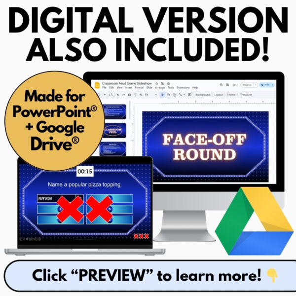 Family Feud Game – Back to School Team Building Activity - Digital & Print - Image 4