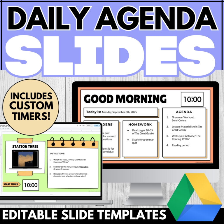 Daily Agenda Slides