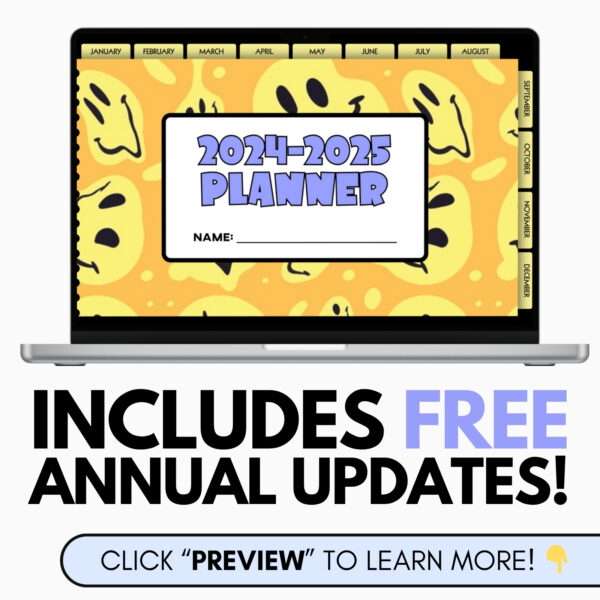 Digital Student Planner - Weekly Templates & Monthly Calendars - Slides & Print - Image 4