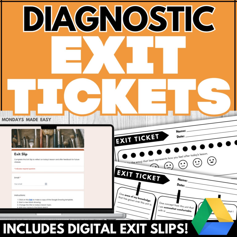Exit Ticket Templates