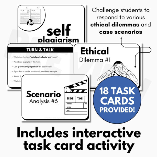 Plagiarism Lesson - Different Types of Plagiarism Handbook and Activities - AI - Image 3