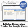 Student Data Tracking Sheets for Teachers and Class Logs