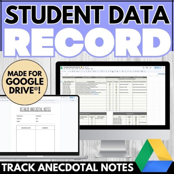 Student Data Tracking Sheets