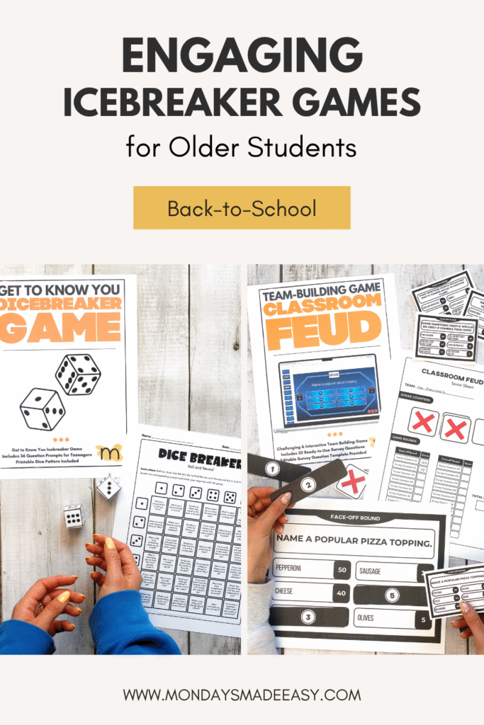 Engaging icebreaker games for older students