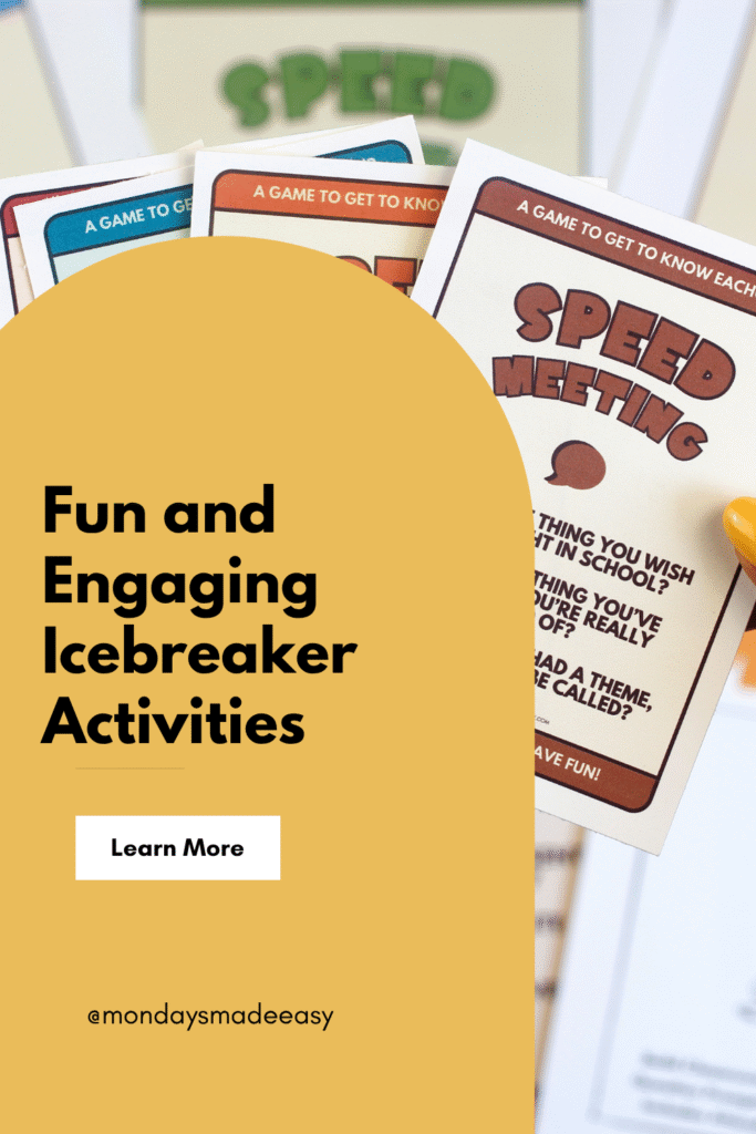 Fun and engaging icebreaker activities