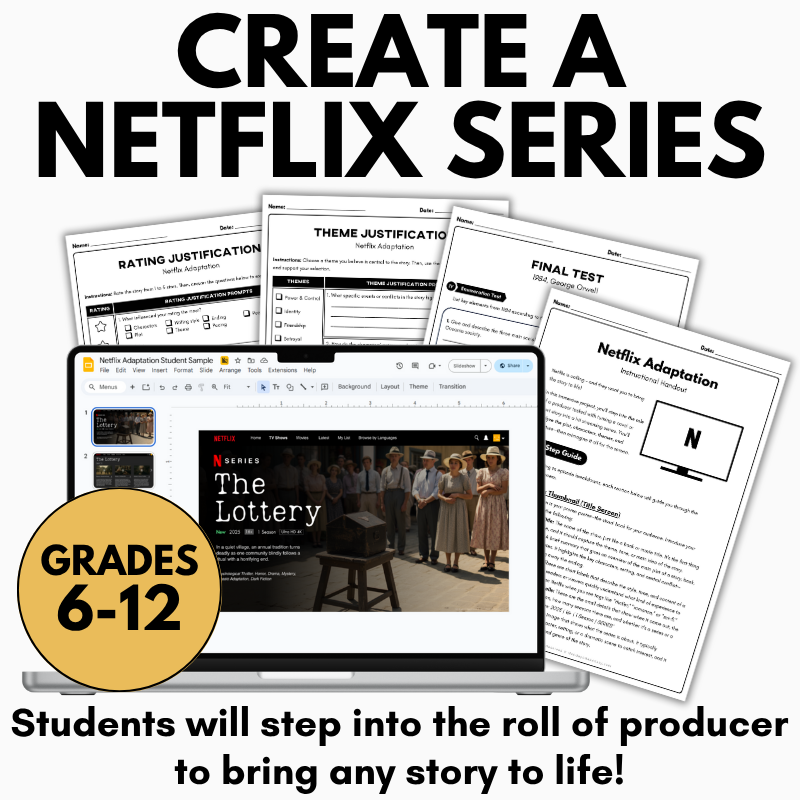Netflix Adaptation Project - Media Production Assignment for Any Novel or Story - Image 2